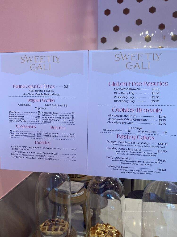 Sweetly Cali Desserts - San Rafael, CA menu_pic