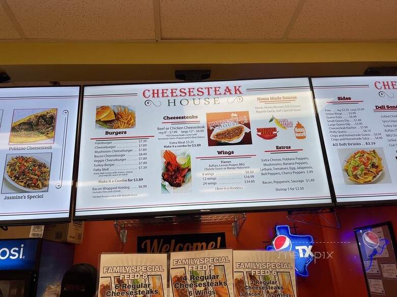 Cheesesteak House - Rowlett, TX menu_pic
