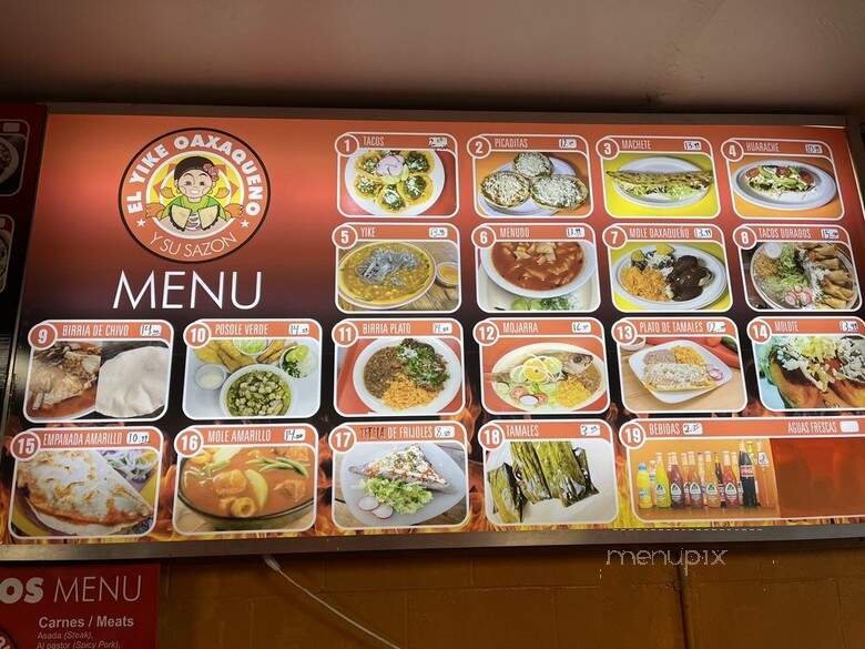 El Yike Oaxaqueno - Portland, OR menu_pic