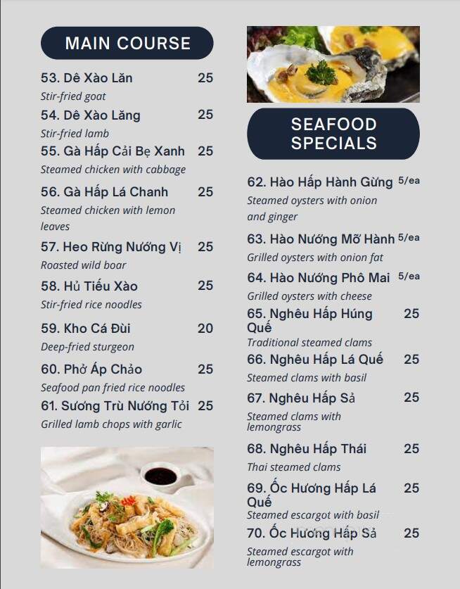Cheers Restaurant - San Jose, CA menu_pic