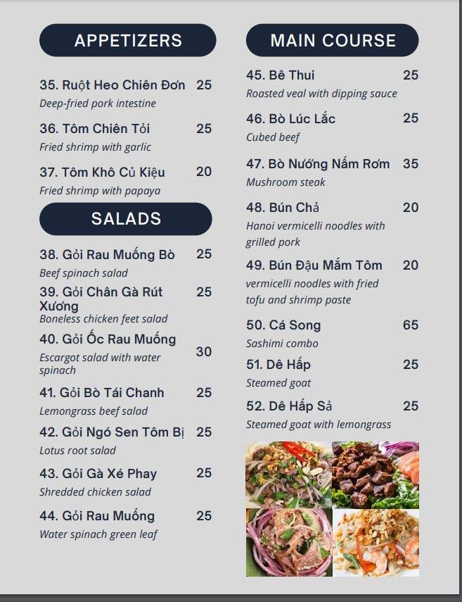 Cheers Restaurant - San Jose, CA menu_pic
