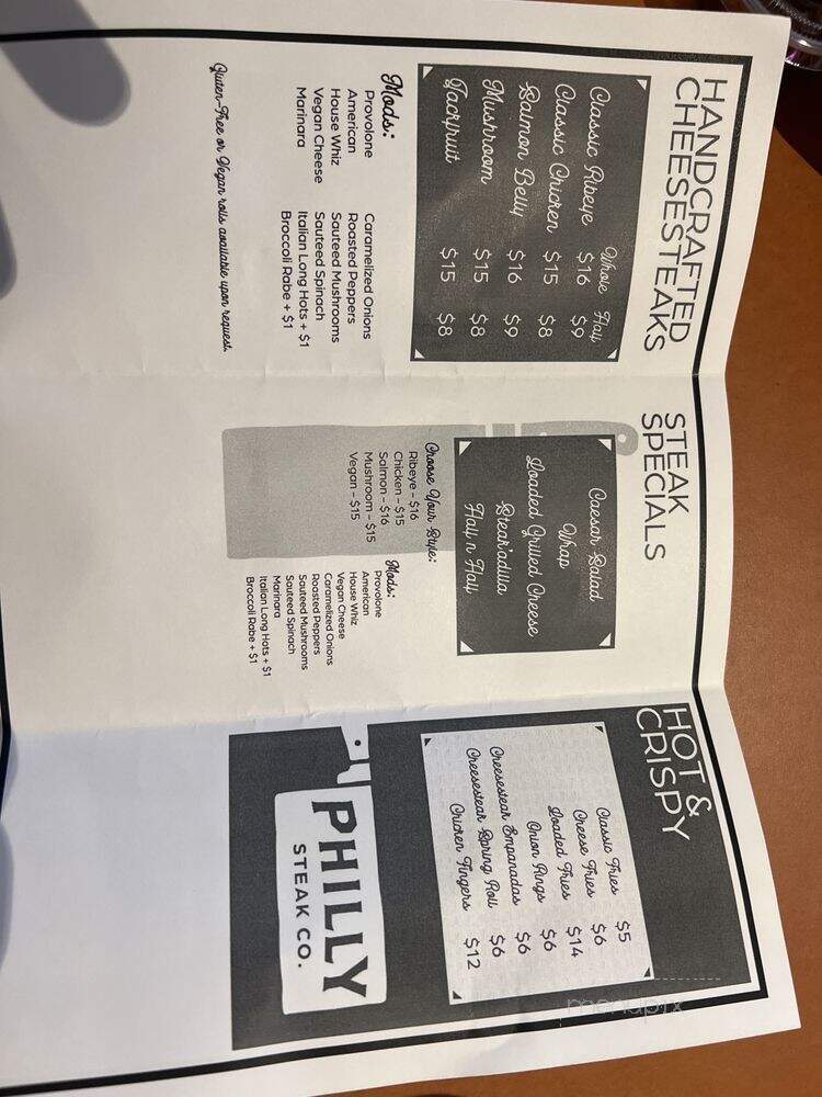 Philly Steak - Philadelphia, PA menu_pic