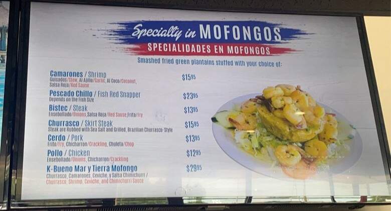 K-Bueno Latin Cafe - Jonesboro, GA menu_pic
