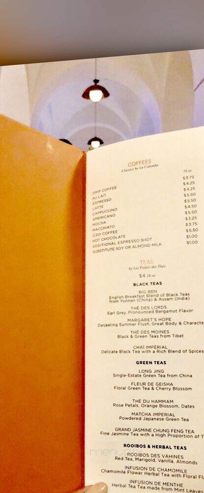 The Cafe at Montage - Beverly Hills, CA menu_pic