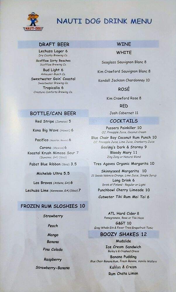 Nauti Dog - Alpharetta, GA menu_pic