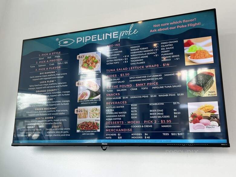 Pipeline poke - Wilmington, NC menu_pic