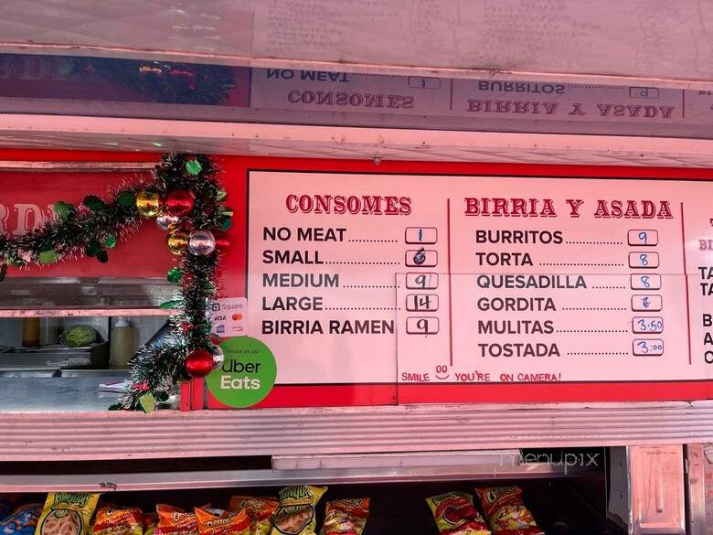 Birrieria Las Gemelas - Tujunga, CA menu_pic