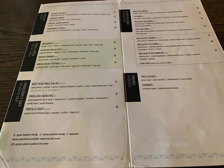 Anejo - Toronto, ON menu_pic