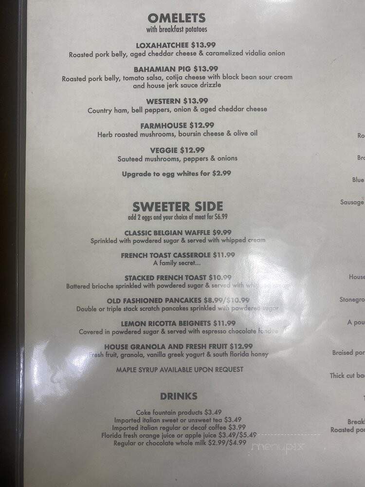 Portside Breakfast & Lunch - West Palm Beach, FL menu_pic