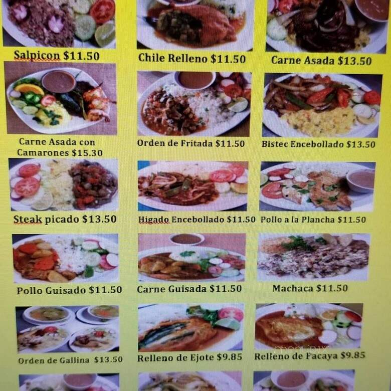 El Buen Sazon Latino Restaurant - Los Angeles, CA menu_pic