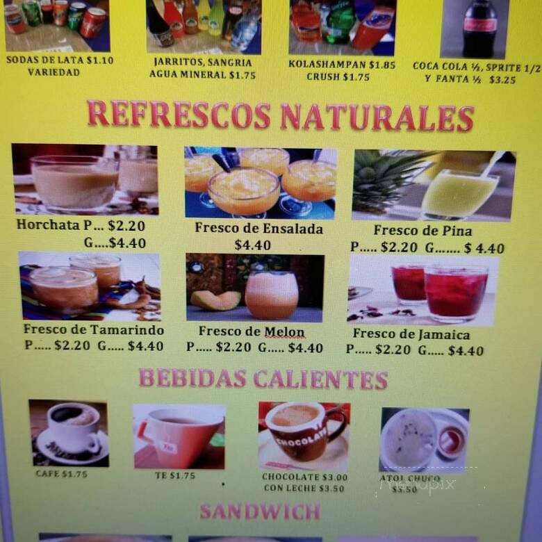 El Buen Sazon Latino Restaurant - Los Angeles, CA menu_pic