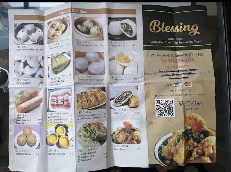 Blessing - Brooklyn, NY menu_pic