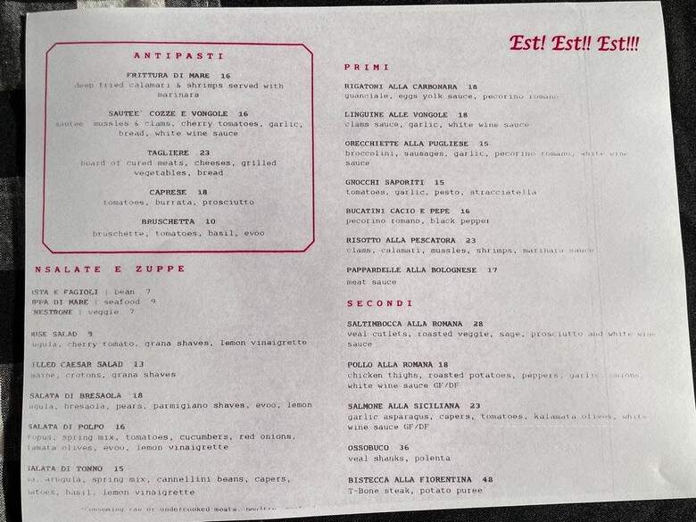 Roar - Winston-Salem, NC menu_pic