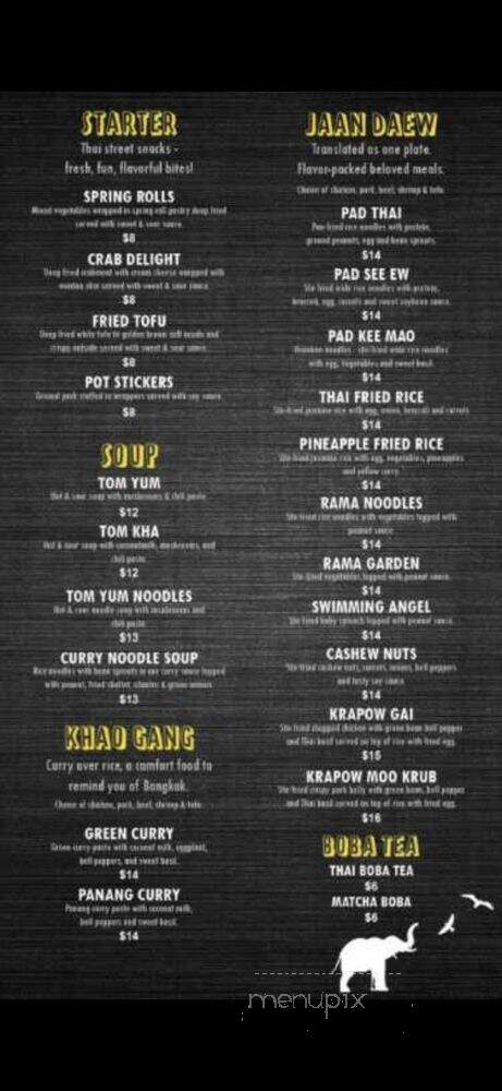 Thai 2 go - Seattle, WA menu_pic