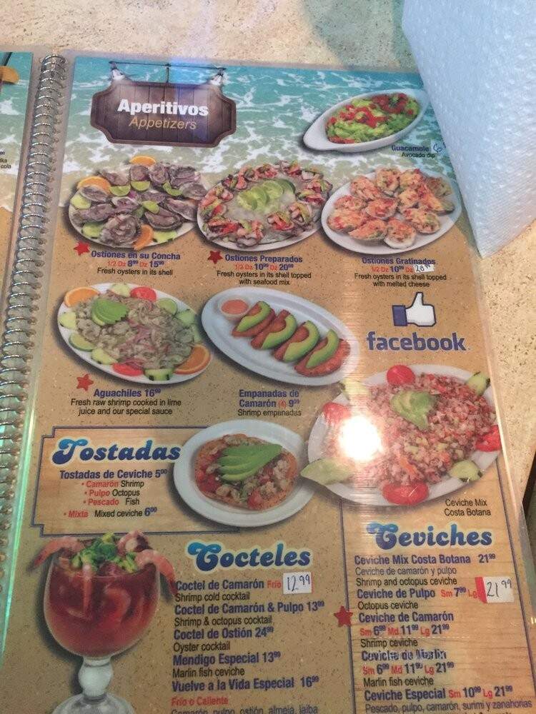 Costa Alegre Restaurant - Chicago, IL menu_pic
