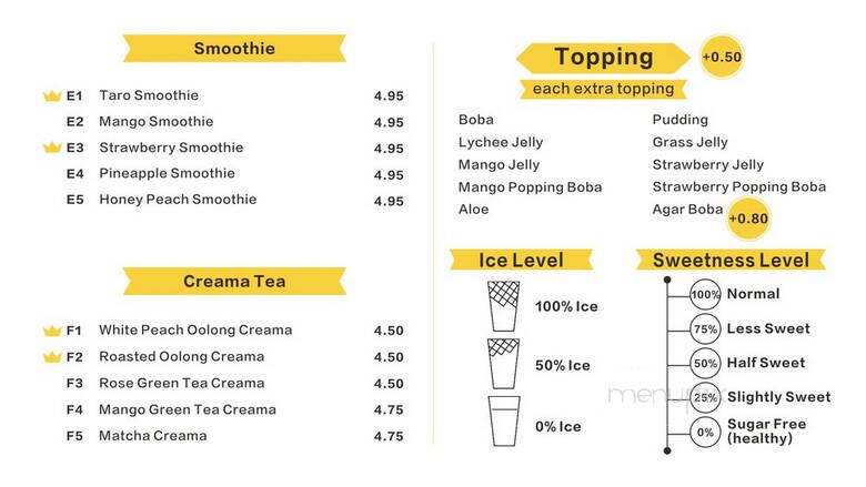 Boba Panda - Berkeley, CA menu_pic