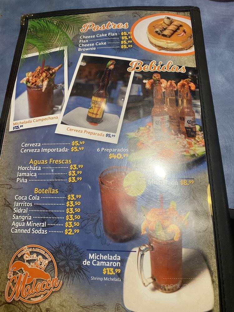 Mariscos el Pescador - Fresno, CA menu_pic