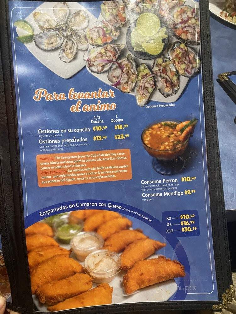 Mariscos el Pescador - Fresno, CA menu_pic