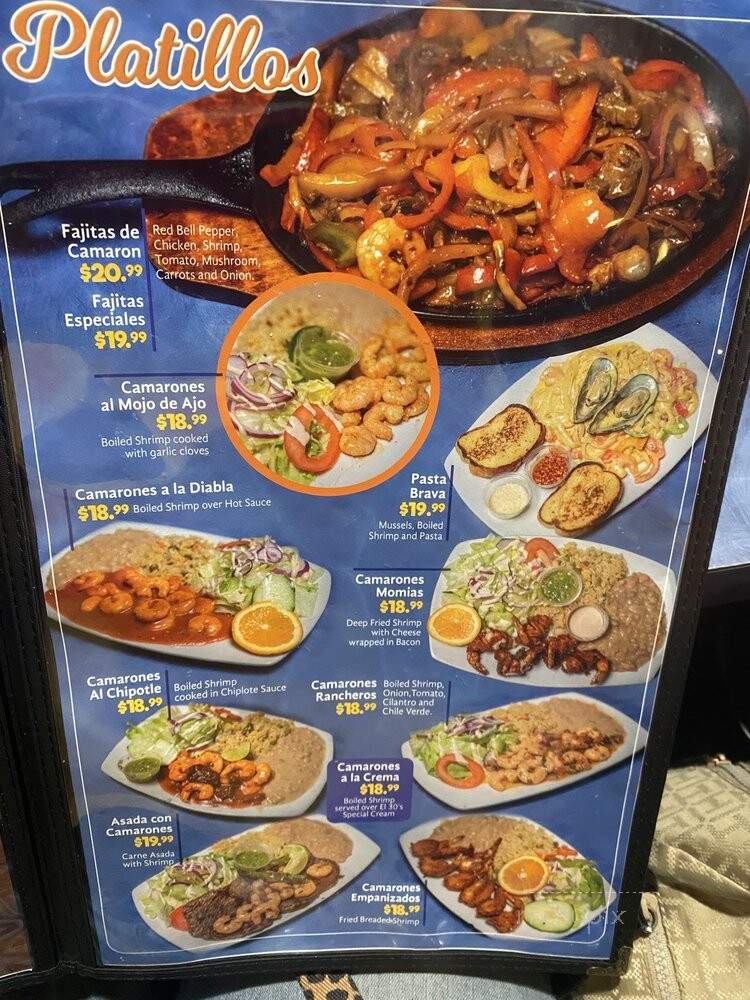 Mariscos el Pescador - Fresno, CA menu_pic