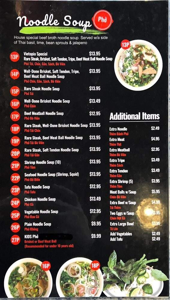 Vietopia Bistro - Draper, UT menu_pic