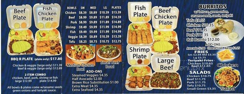 Teriyaki Burger Premium Grill - Downey, CA menu_pic