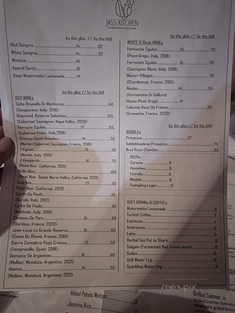 Jass Kitchen - Miami, FL menu_pic
