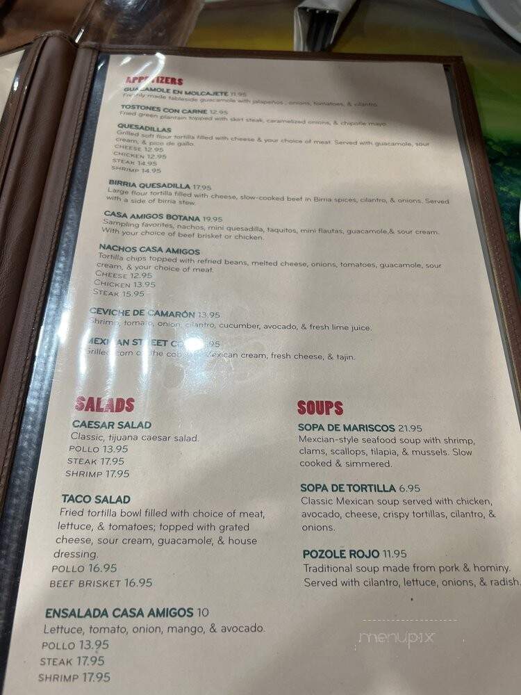 Casa Amigos Mexican Kitchen & Cantina - Lagrangeville, NY menu_pic