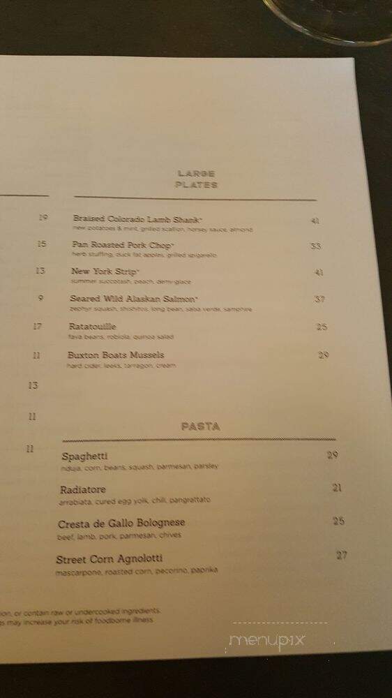Point Easy - Denver, CO menu_pic