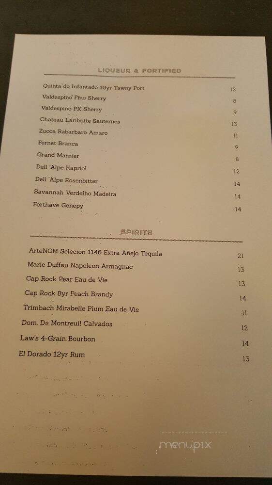 Point Easy - Denver, CO menu_pic