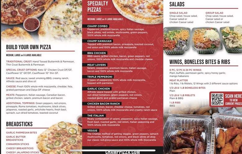 Champ Pizza - Portland, OR menu_pic
