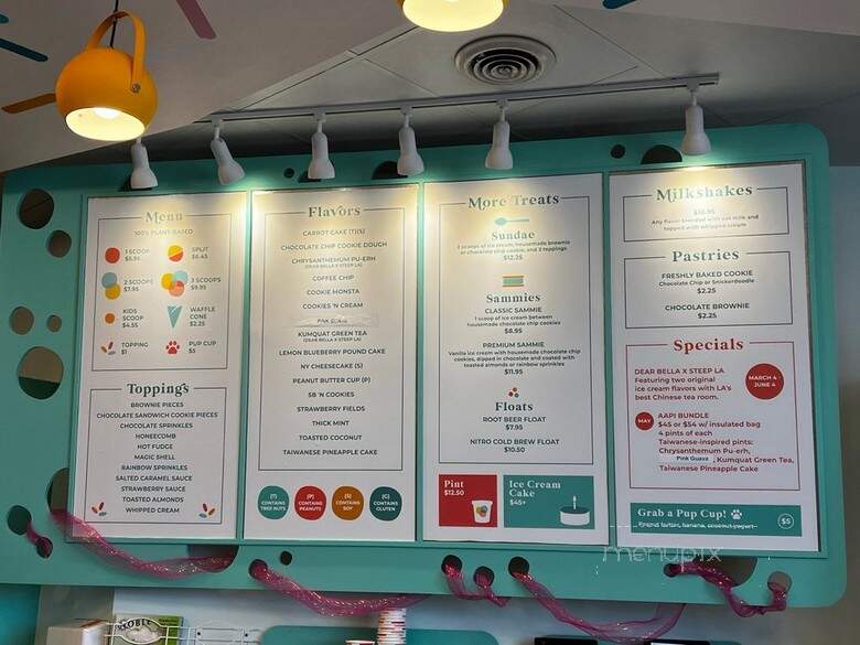 Dear Bella Creamery - Costa Mesa, CA menu_pic