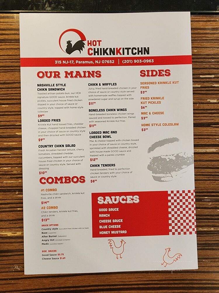 Hot Chikn Kitchn - Paramus, NJ menu_pic
