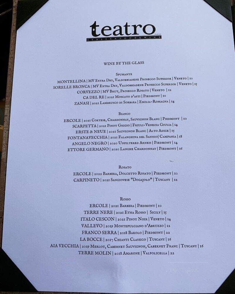 Teatro Italian Food & Wine - Flagstaff, AZ