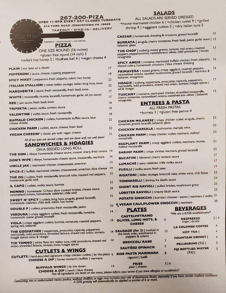 I Love Pizza Wheel - Jenkintown, PA menu_pic