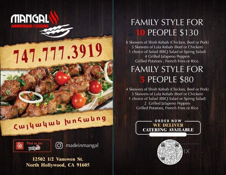 Mangal - Los Angeles, CA menu_pic