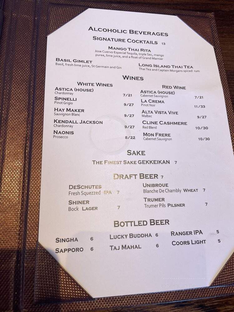 Beau Thai - Denver, CO menu_pic