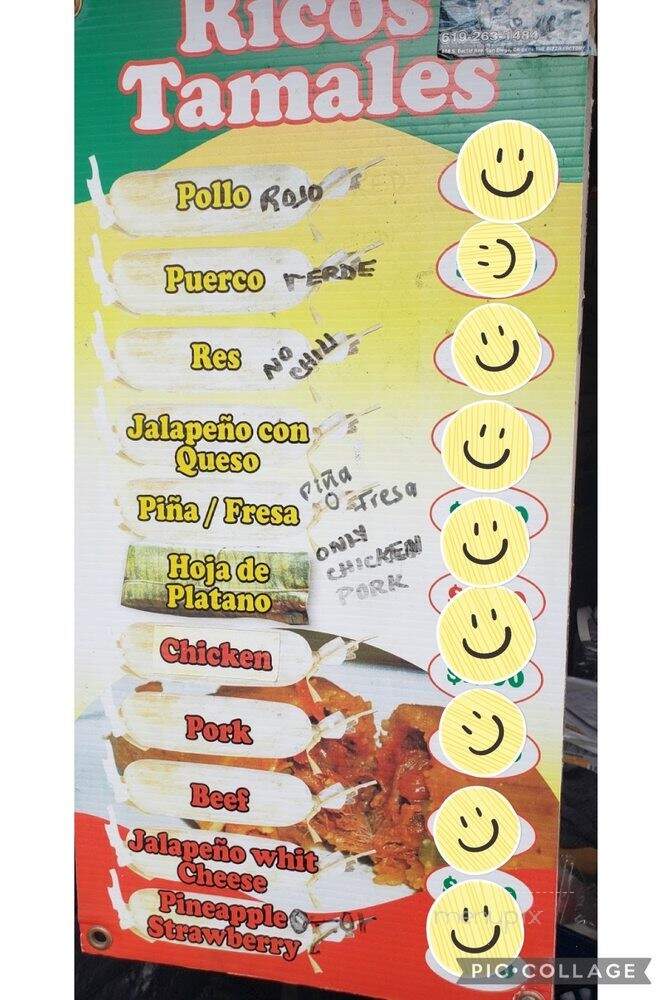 Tamales El Mexicano - San Diego, CA menu_pic