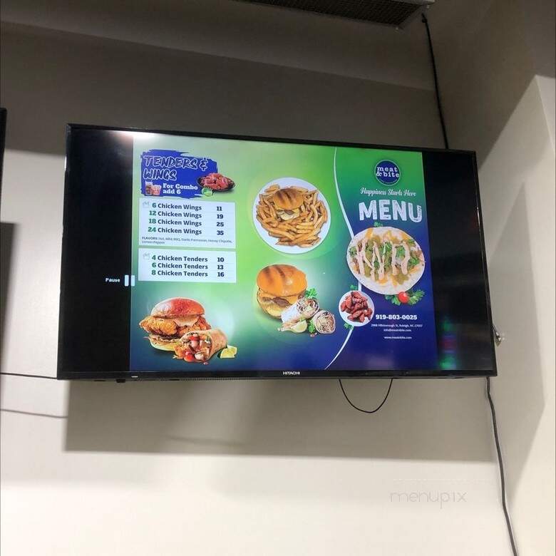 Meat & Bite - Raleigh, NC menu_pic