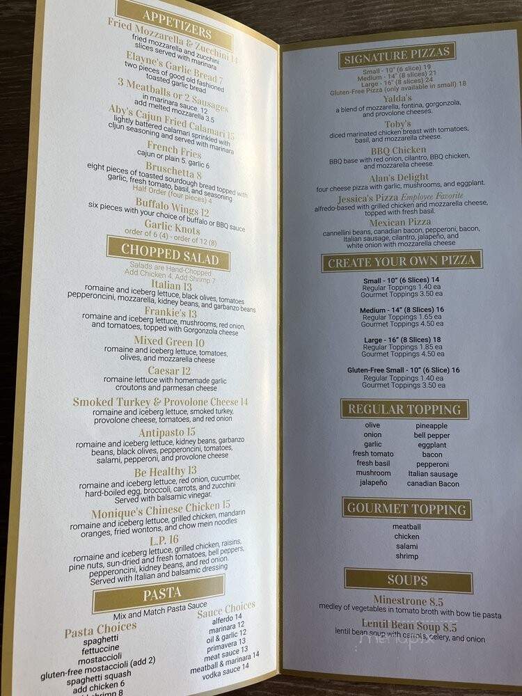 Frankie's Italian Kitchen NoHo - Los Angeles, CA menu_pic