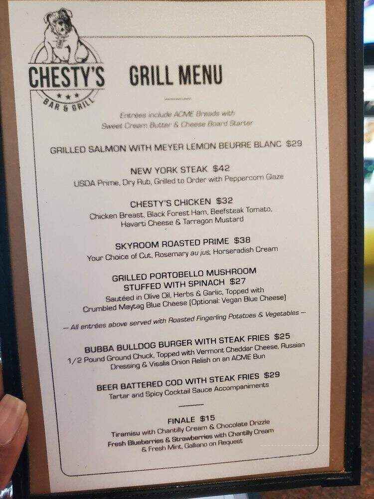 Chesty's Bar & Grill - San Francisco, CA menu_pic