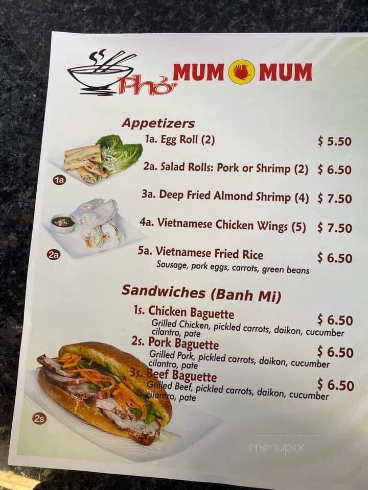 Mum Mum - Corvallis, OR menu_pic