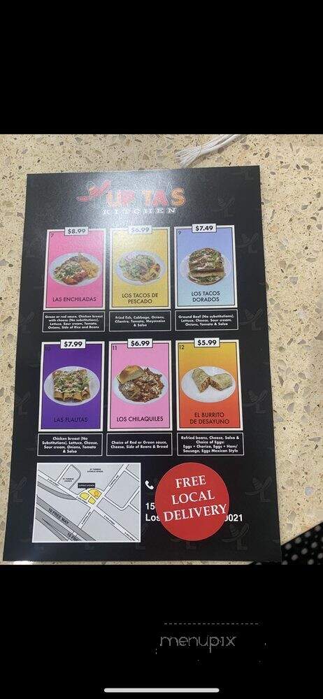 Lupitas Kitchen - Los Angeles, CA menu_pic