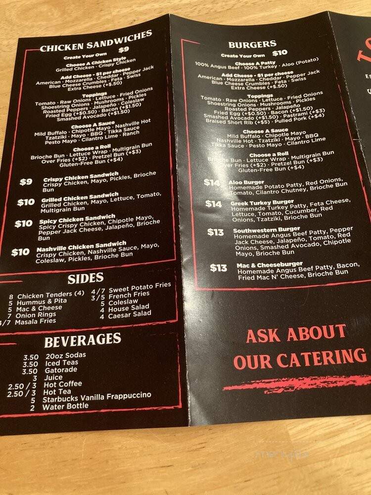 Toasted - Mount Laurel Township, NJ menu_pic