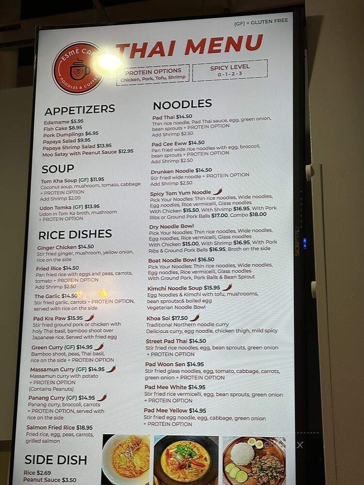 Esme Cafe - Englewood, CO menu_pic