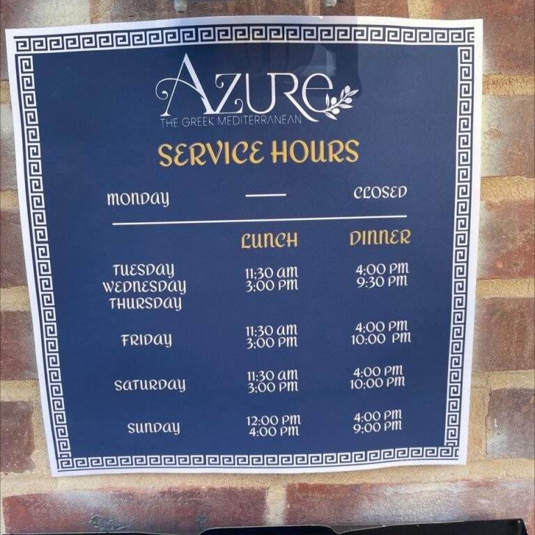 Azure - Morristown, NJ menu_pic
