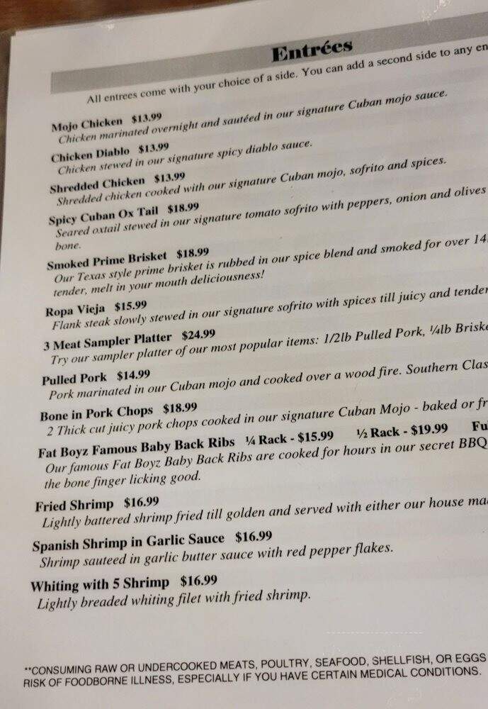 Fat Boyz Fire Pit - Chesapeake, VA menu_pic