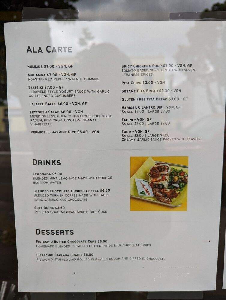 Beirut Bites - Portland, OR menu_pic