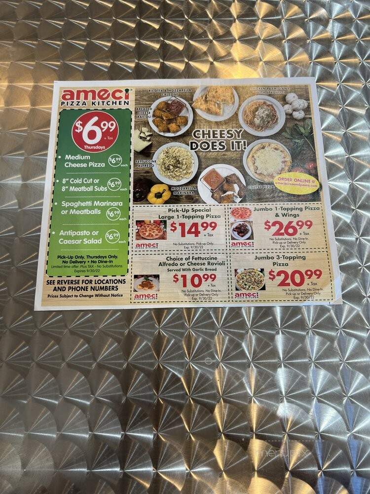 Ameci Pizza Kitchen - Baldwin Hills, CA menu_pic