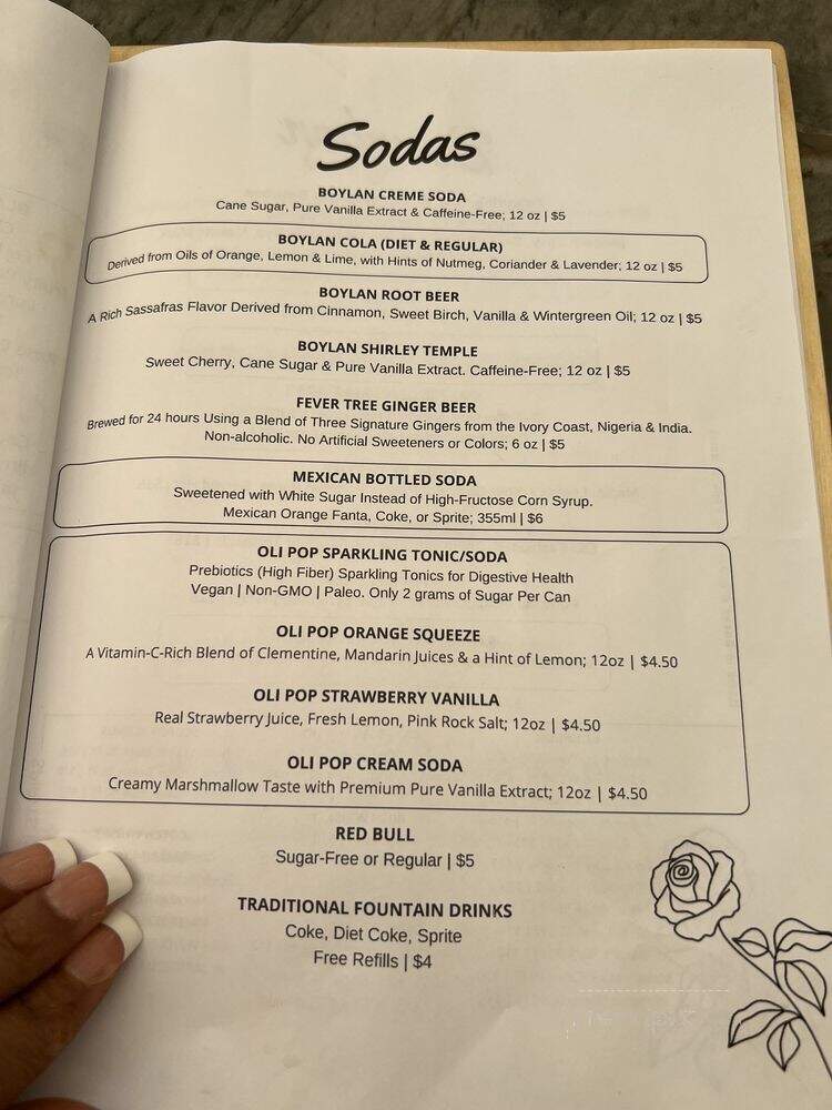 Rose's Garden Bar - Calabasas, CA menu_pic