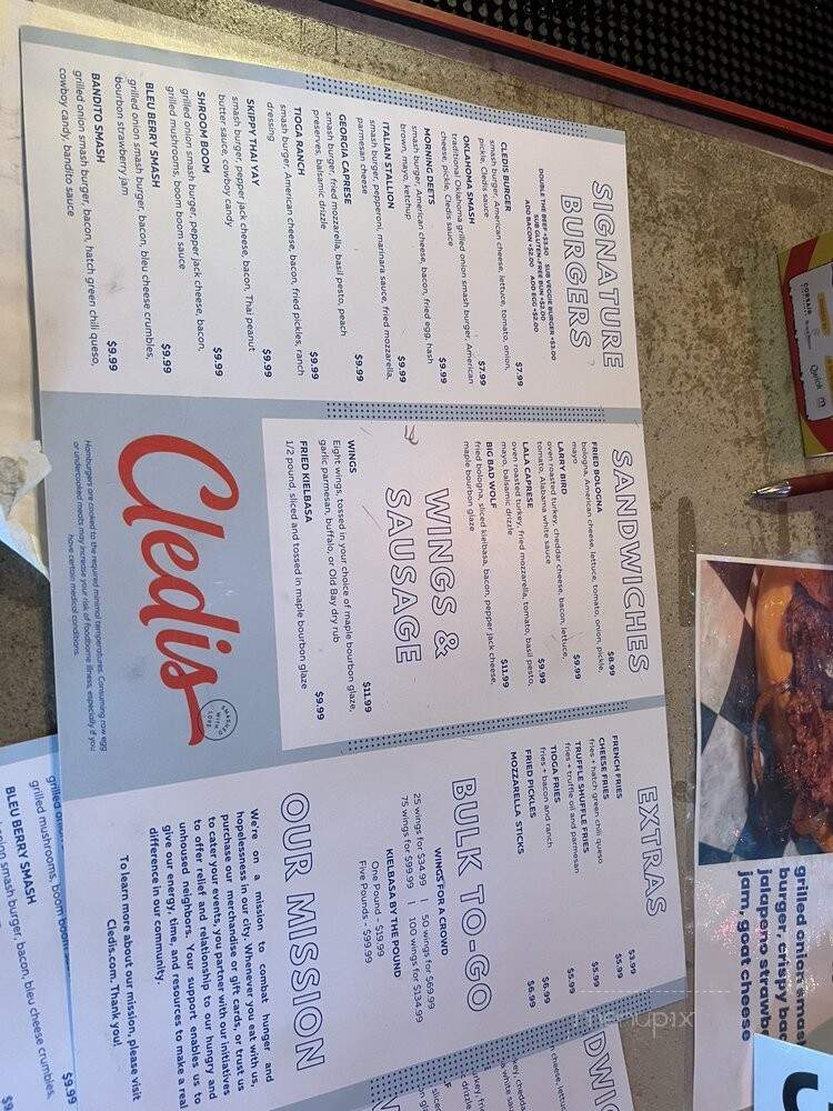 Cledis - Nashville, TN menu_pic